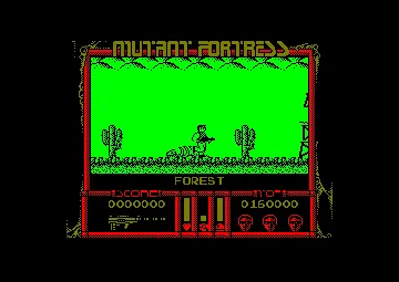 Mutant Fortress (UK) (128K) (1989) screen shot game playing